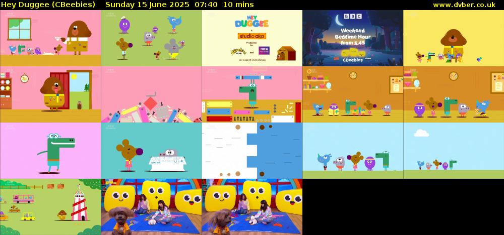 Hey Duggee (CBeebies) Sunday 15 June 2025 07:40 - 07:50