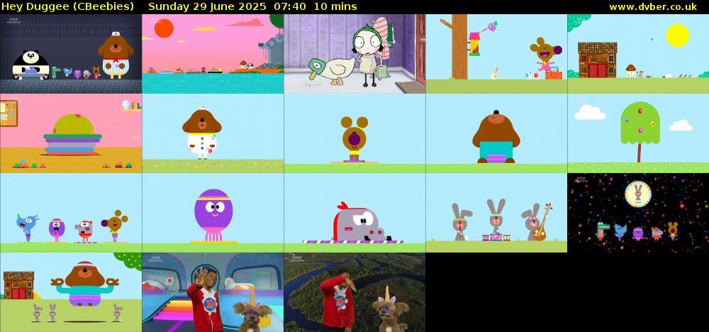 Hey Duggee (CBeebies) Sunday 29 June 2025 07:40 - 07:50