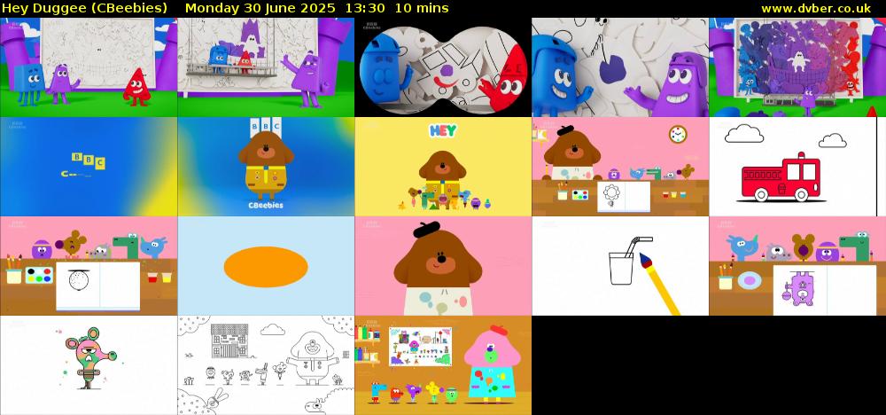 Hey Duggee (CBeebies) Monday 30 June 2025 13:30 - 13:40