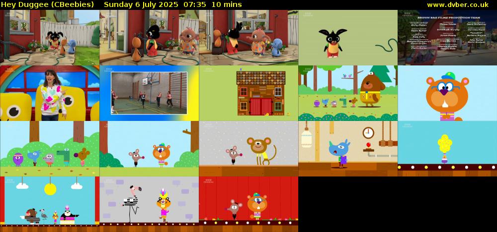Hey Duggee (CBeebies) Sunday 6 July 2025 07:35 - 07:45