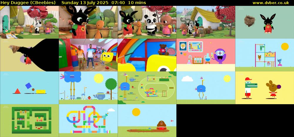 Hey Duggee (CBeebies) Sunday 13 July 2025 07:40 - 07:50