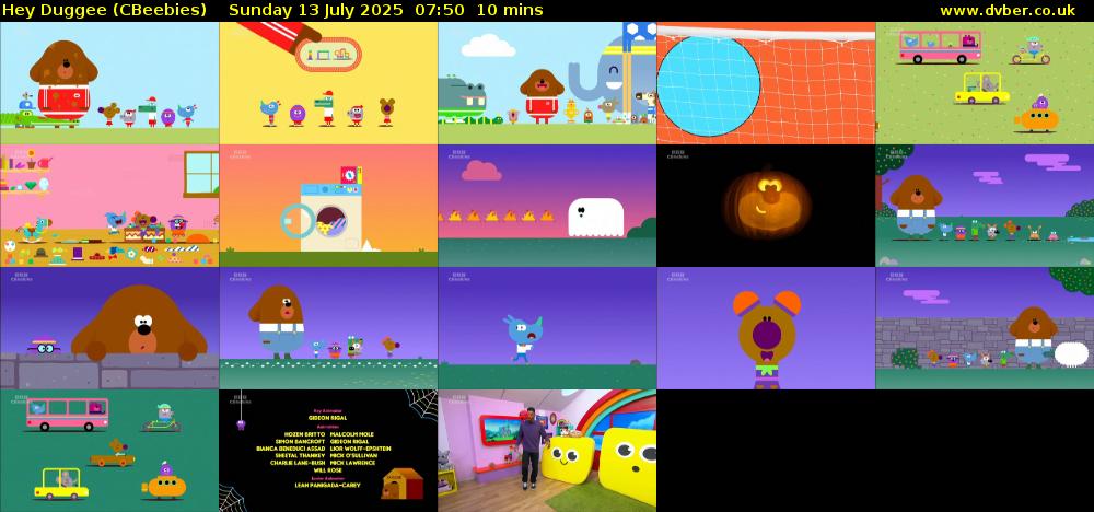 Hey Duggee (CBeebies) Sunday 13 July 2025 07:50 - 08:00
