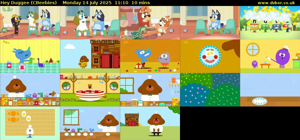 Hey Duggee (CBeebies) Monday 14 July 2025 11:10 - 11:20