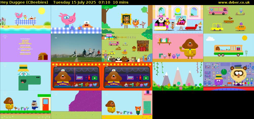 Hey Duggee (CBeebies) Tuesday 15 July 2025 07:10 - 07:20
