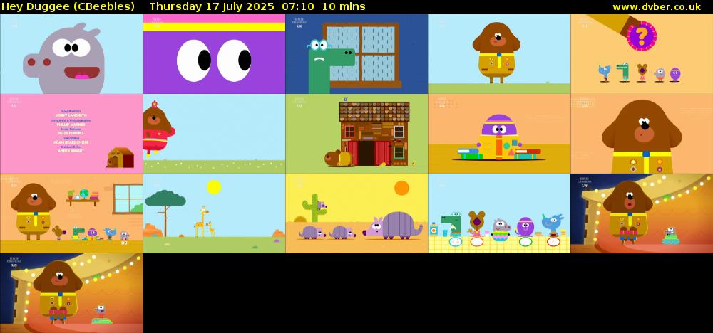 Hey Duggee (CBeebies) Thursday 17 July 2025 07:10 - 07:20