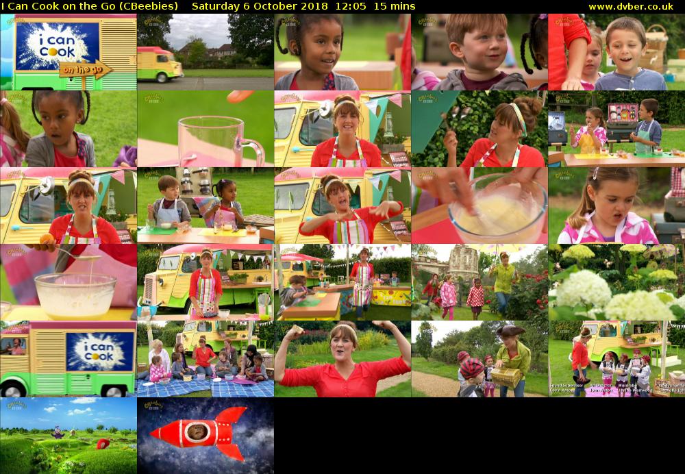 I Can Cook on the Go (CBeebies) Saturday 6 October 2018 12:05 - 12:20