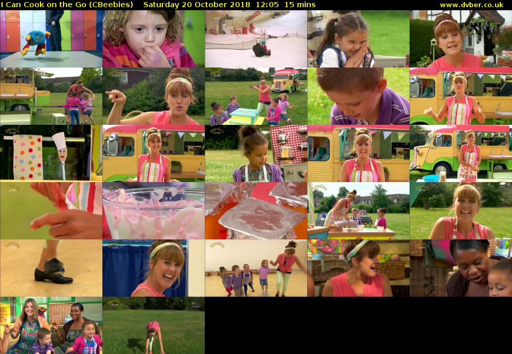 I Can Cook on the Go (CBeebies) Saturday 20 October 2018 12:05 - 12:20