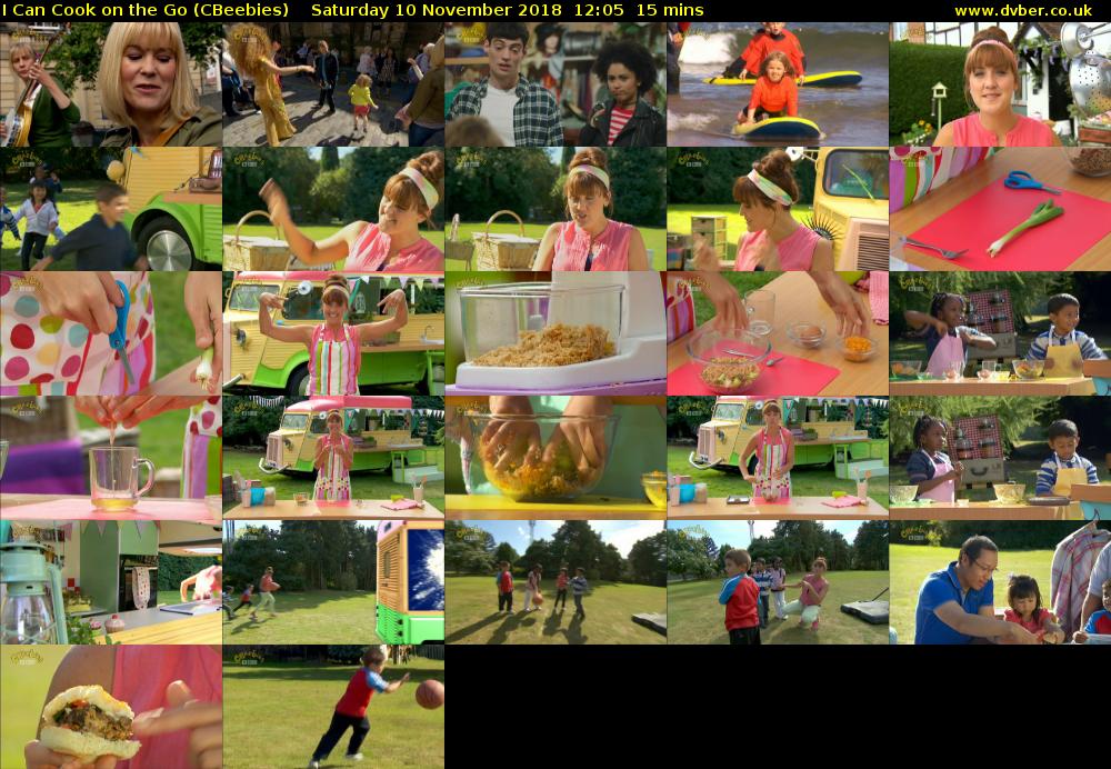 I Can Cook on the Go (CBeebies) Saturday 10 November 2018 12:05 - 12:20