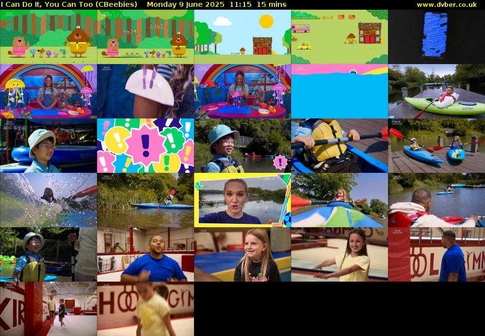 I Can Do It, You Can Too (CBeebies) Monday 9 June 2025 11:15 - 11:30