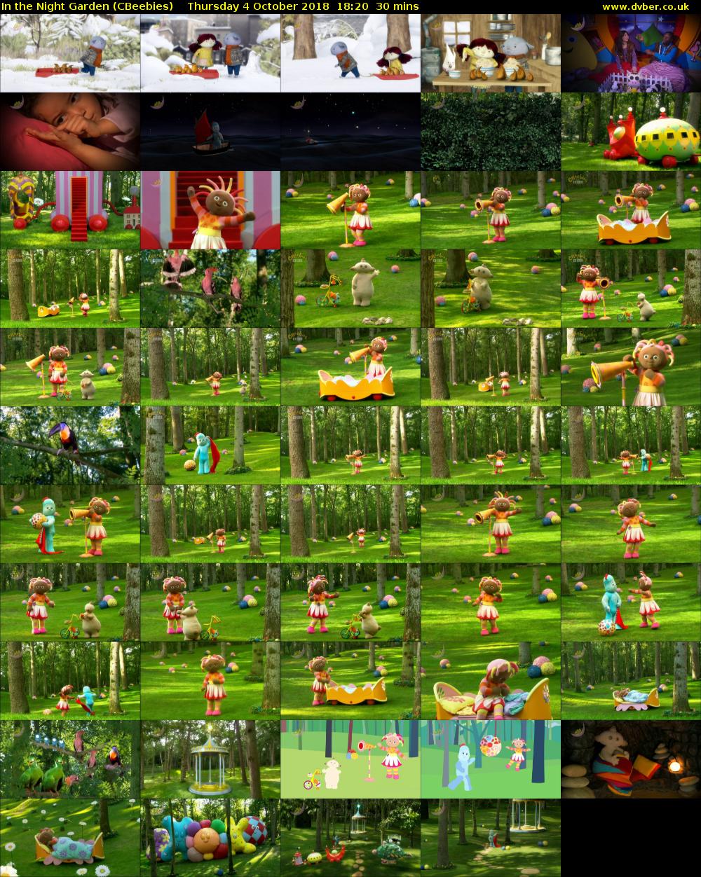 In the Night Garden (CBeebies) Thursday 4 October 2018 18:20 - 18:50