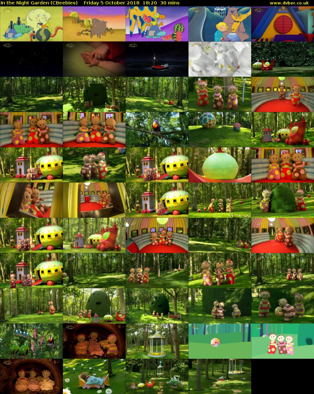 In the Night Garden (CBeebies) Friday 5 October 2018 18:20 - 18:50