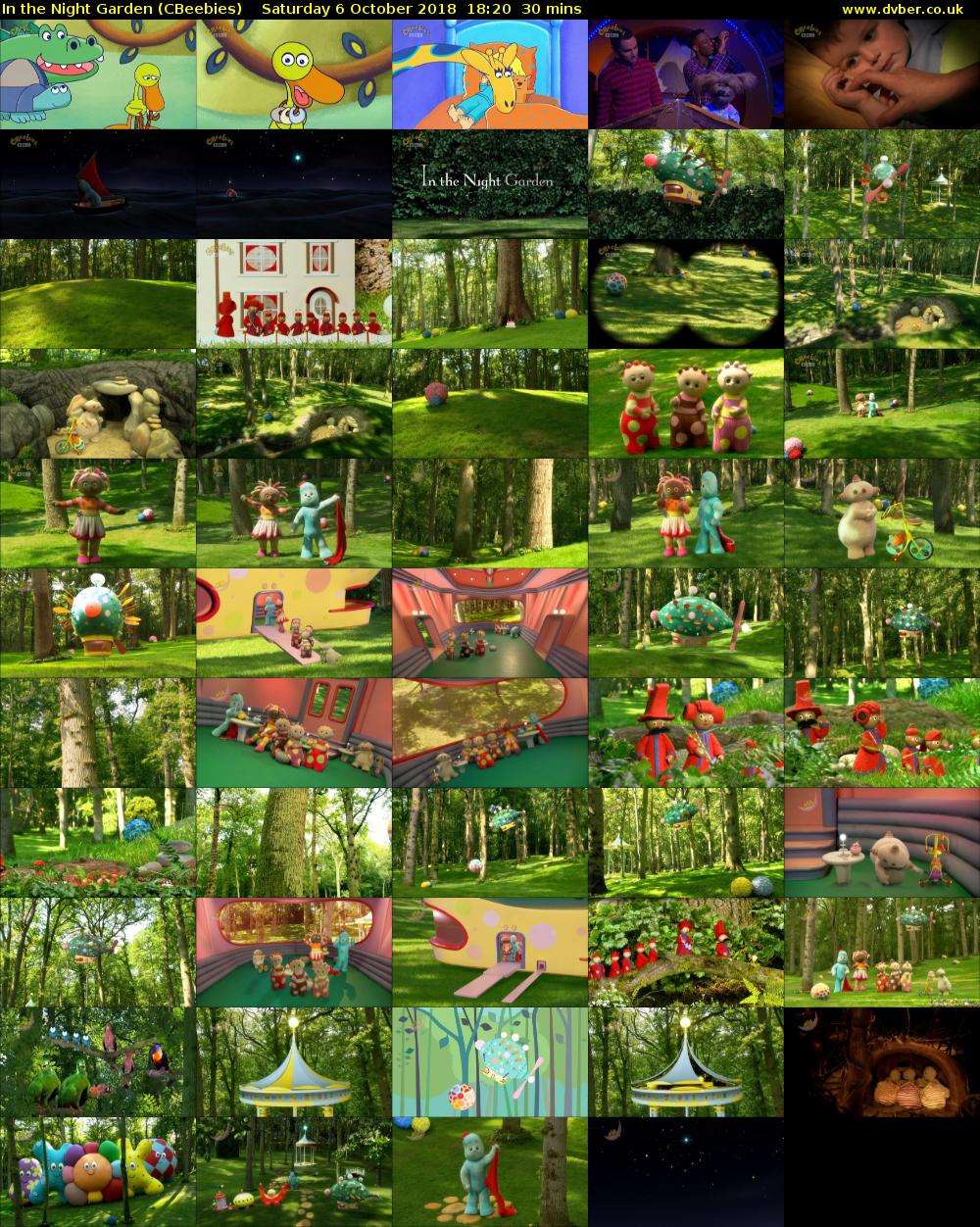 In the Night Garden (CBeebies) Saturday 6 October 2018 18:20 - 18:50