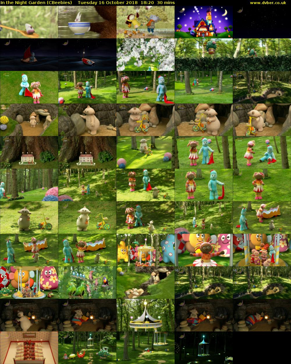In the Night Garden (CBeebies) Tuesday 16 October 2018 18:20 - 18:50
