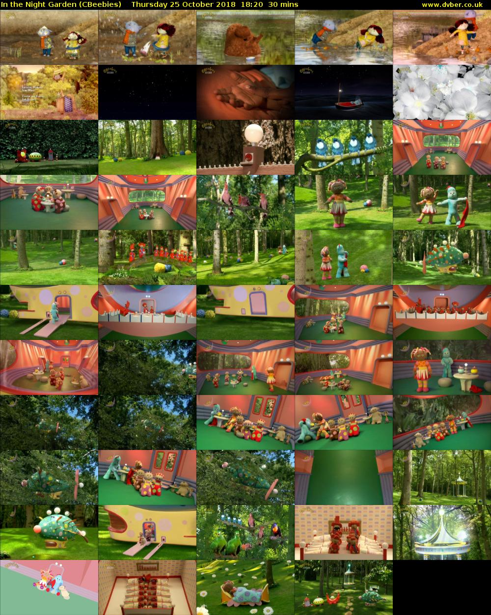 In the Night Garden (CBeebies) Thursday 25 October 2018 18:20 - 18:50