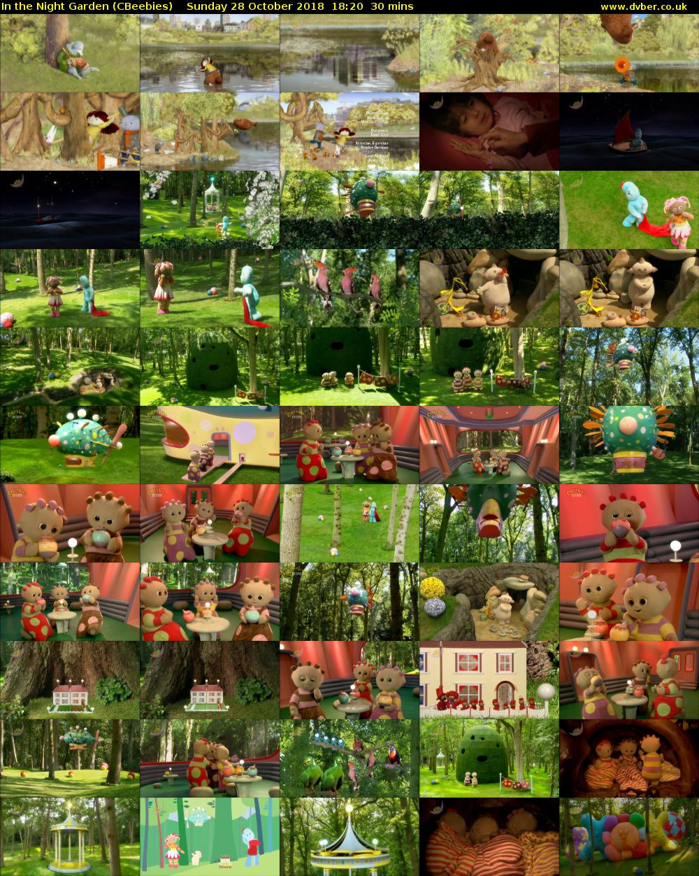 In the Night Garden (CBeebies) Sunday 28 October 2018 18:20 - 18:50