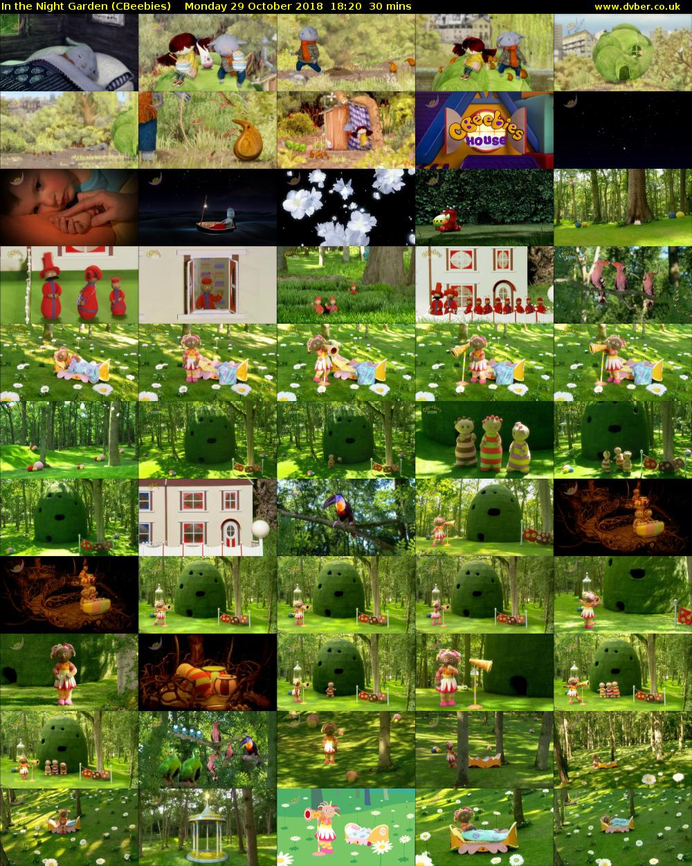 In the Night Garden (CBeebies) Monday 29 October 2018 18:20 - 18:50