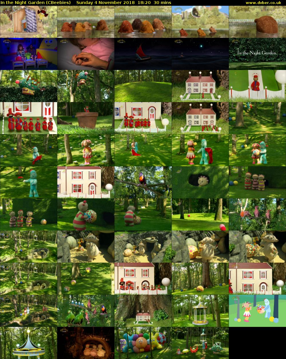 In the Night Garden (CBeebies) Sunday 4 November 2018 18:20 - 18:50