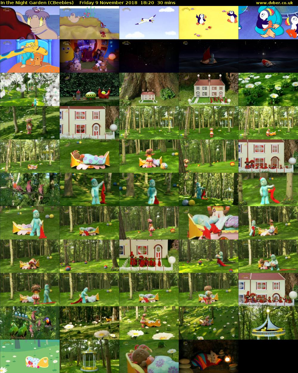 In the Night Garden (CBeebies) Friday 9 November 2018 18:20 - 18:50