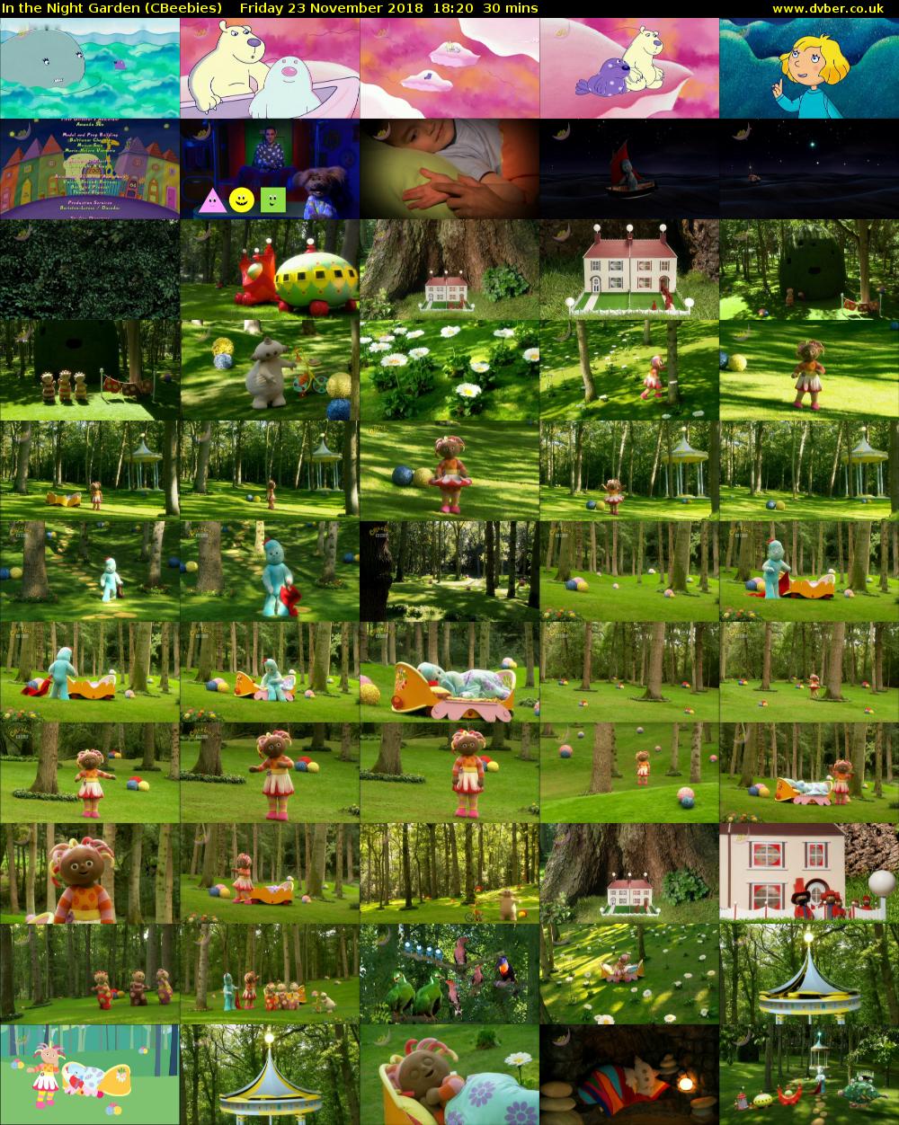 In the Night Garden (CBeebies) Friday 23 November 2018 18:20 - 18:50