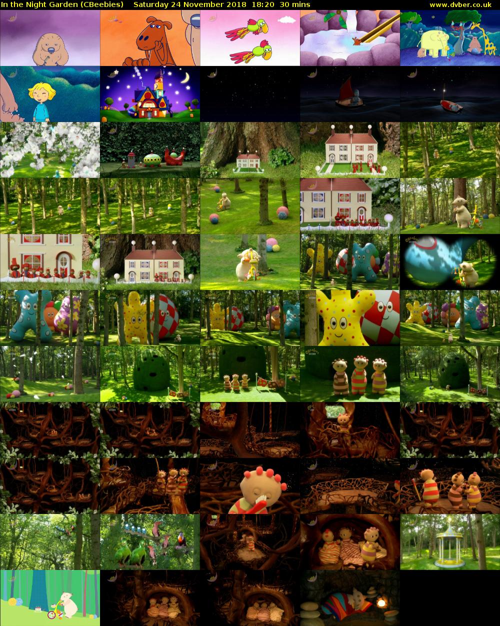 In the Night Garden (CBeebies) Saturday 24 November 2018 18:20 - 18:50