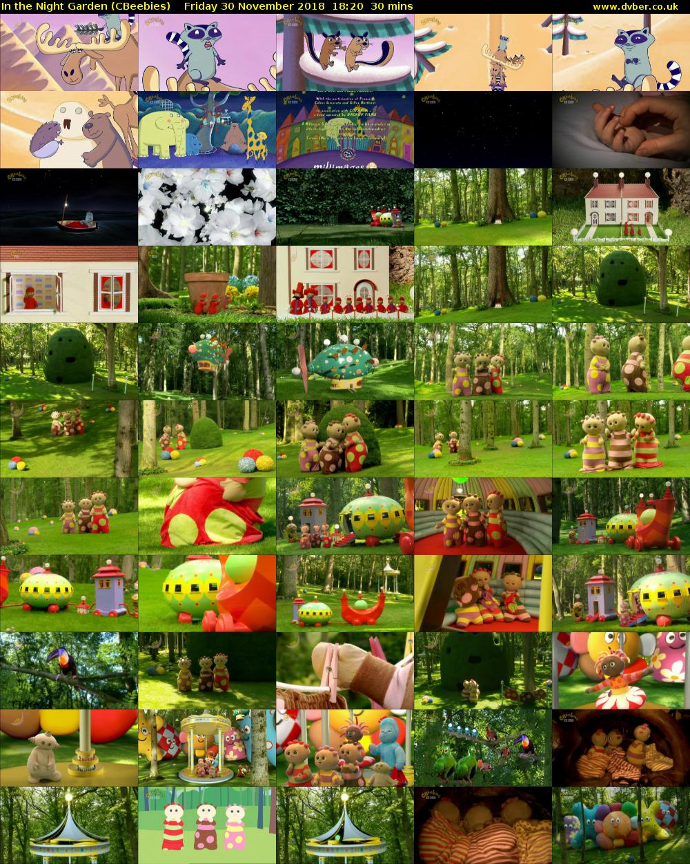 In the Night Garden (CBeebies) Friday 30 November 2018 18:20 - 18:50