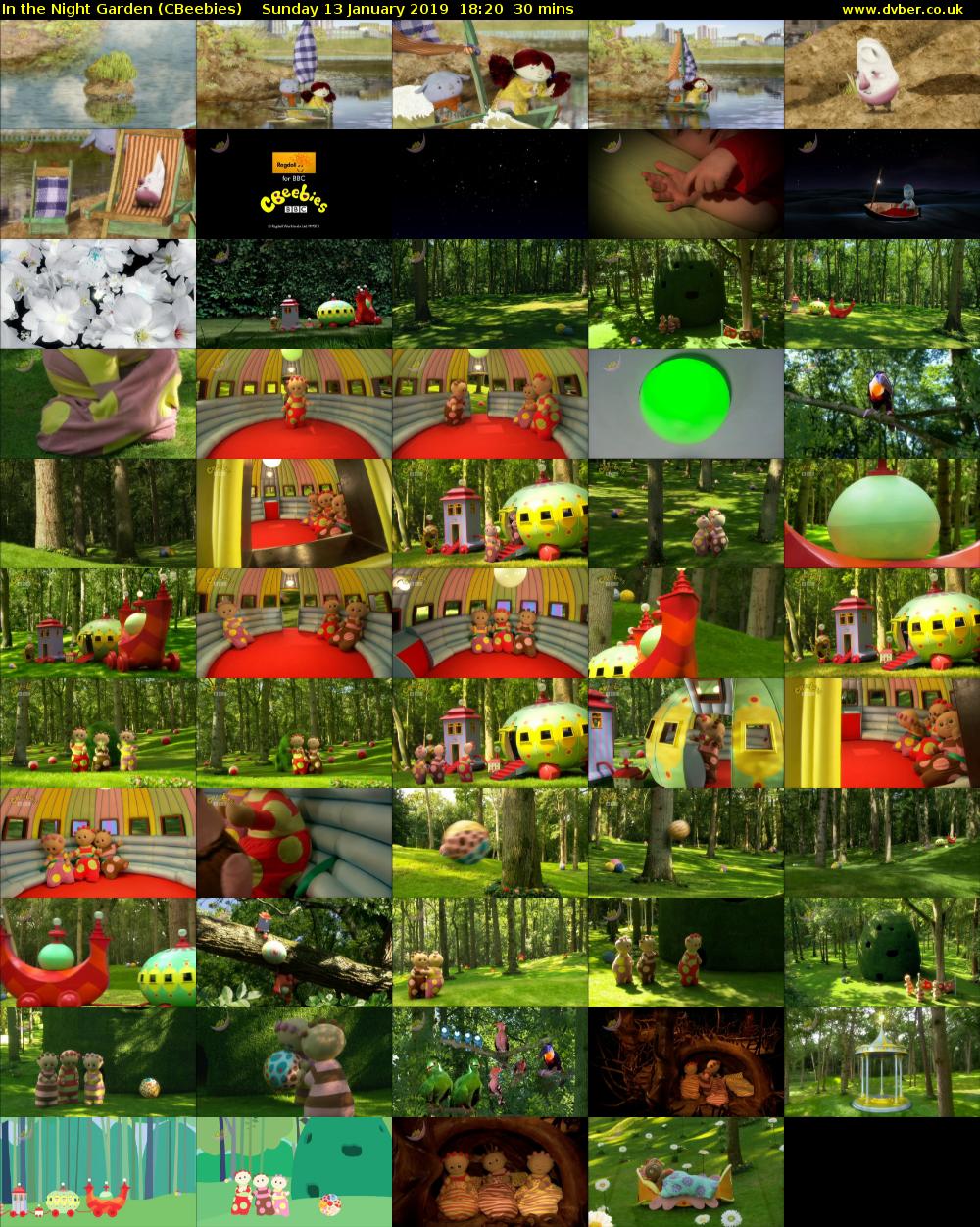 In the Night Garden (CBeebies) Sunday 13 January 2019 18:20 - 18:50