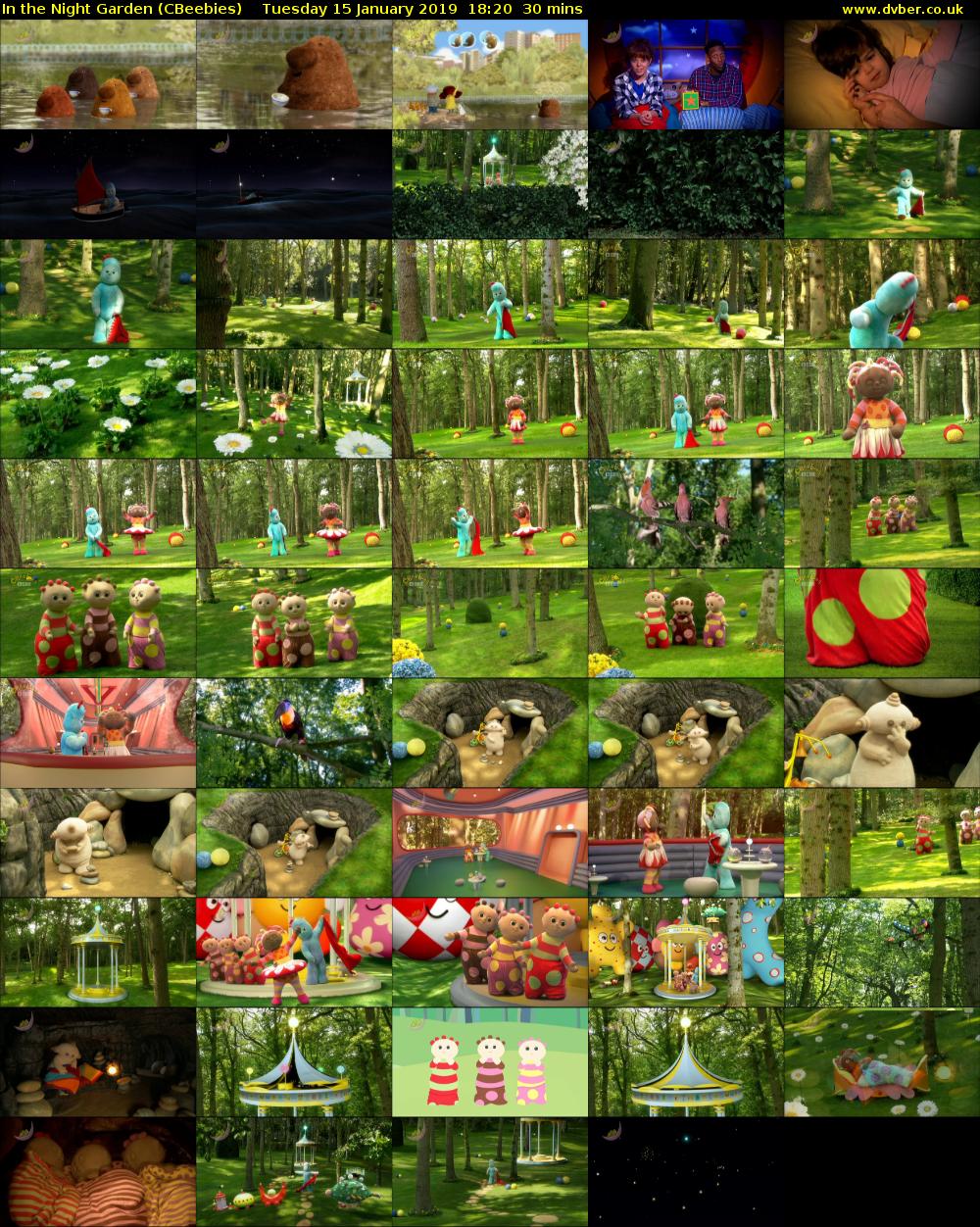 In the Night Garden (CBeebies) Tuesday 15 January 2019 18:20 - 18:50
