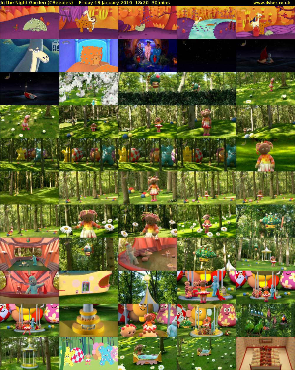 In the Night Garden (CBeebies) Friday 18 January 2019 18:20 - 18:50