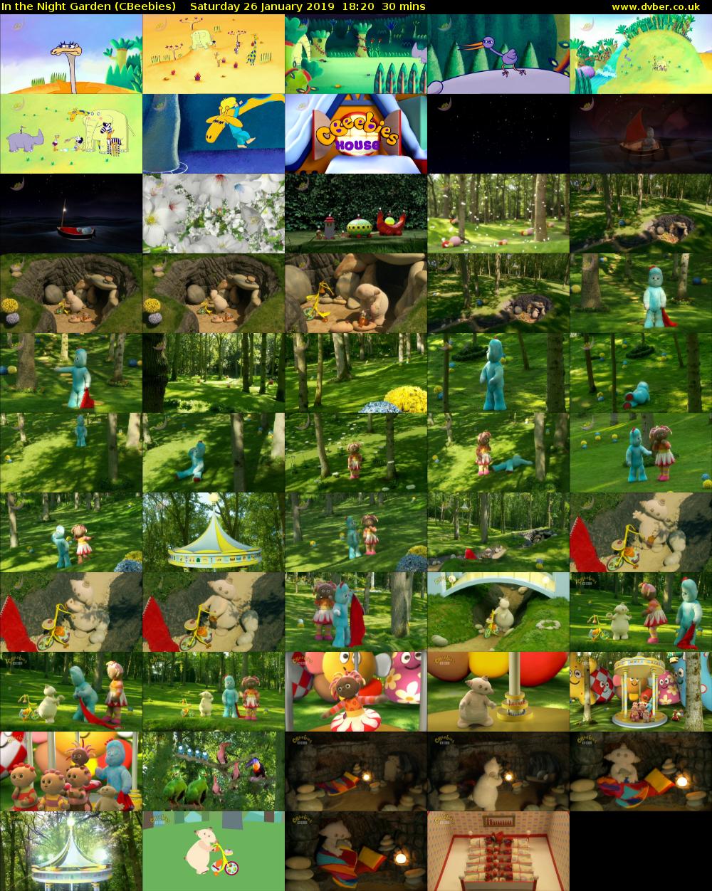 In the Night Garden (CBeebies) Saturday 26 January 2019 18:20 - 18:50