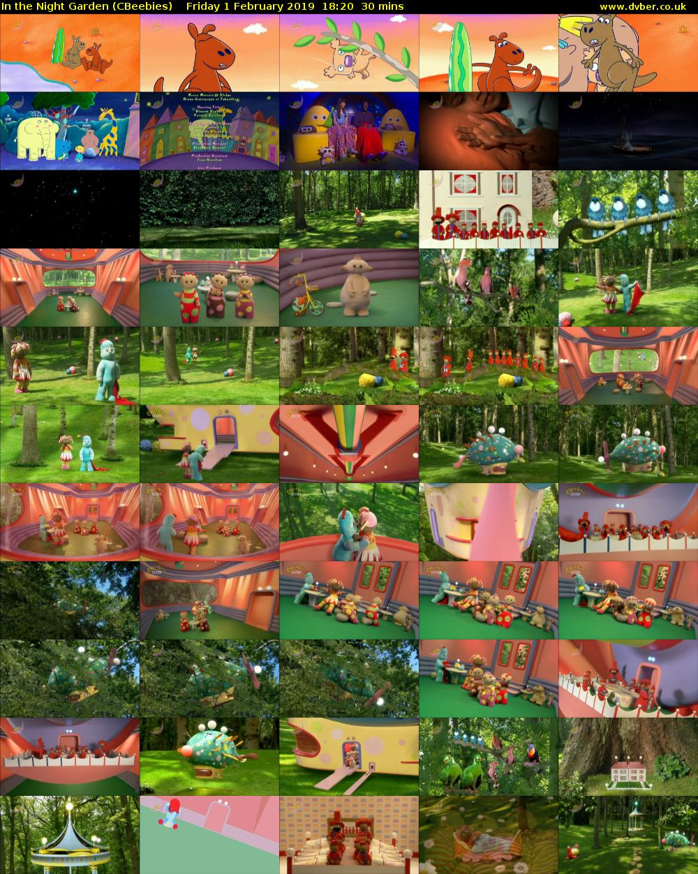 In the Night Garden (CBeebies) Friday 1 February 2019 18:20 - 18:50