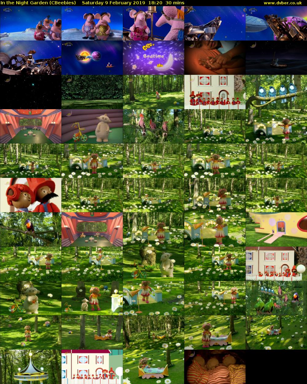 In the Night Garden (CBeebies) Saturday 9 February 2019 18:20 - 18:50