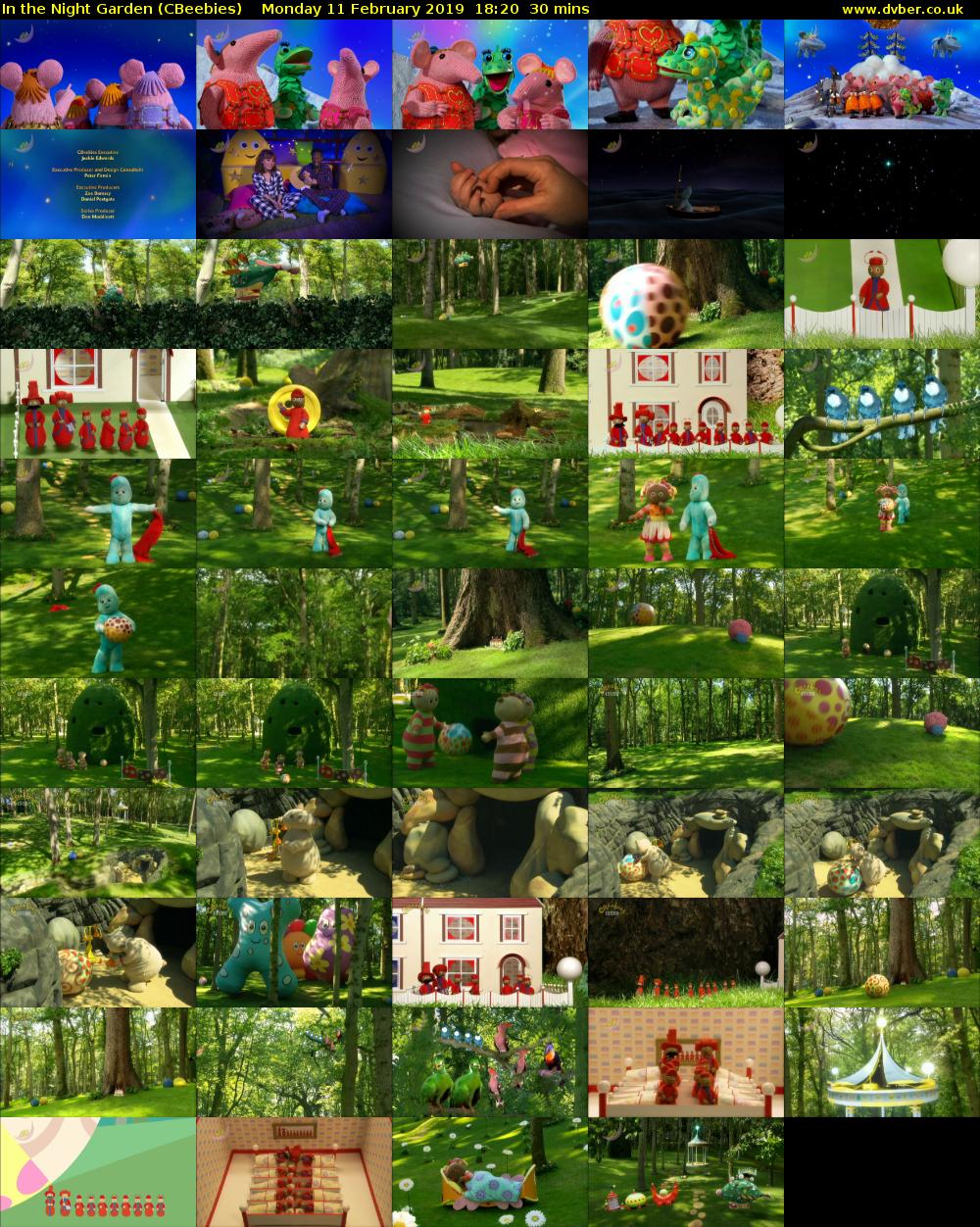 In the Night Garden (CBeebies) Monday 11 February 2019 18:20 - 18:50