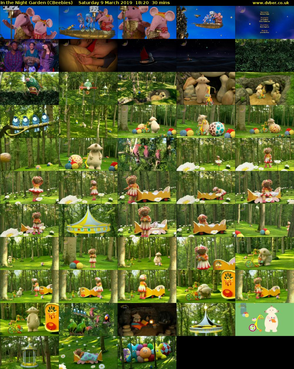 In the Night Garden (CBeebies) Saturday 9 March 2019 18:20 - 18:50