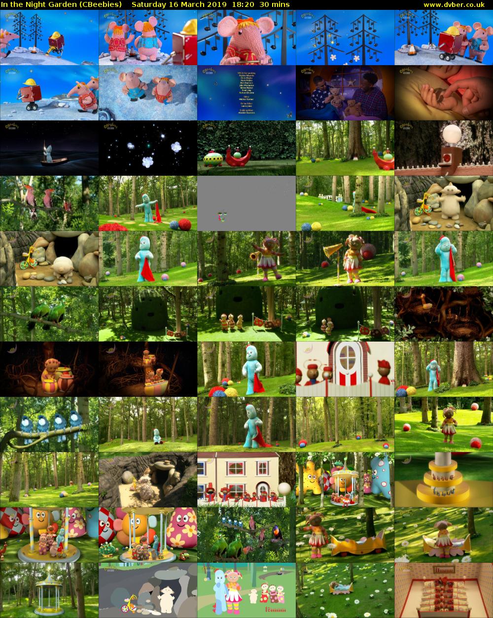 In the Night Garden (CBeebies) Saturday 16 March 2019 18:20 - 18:50