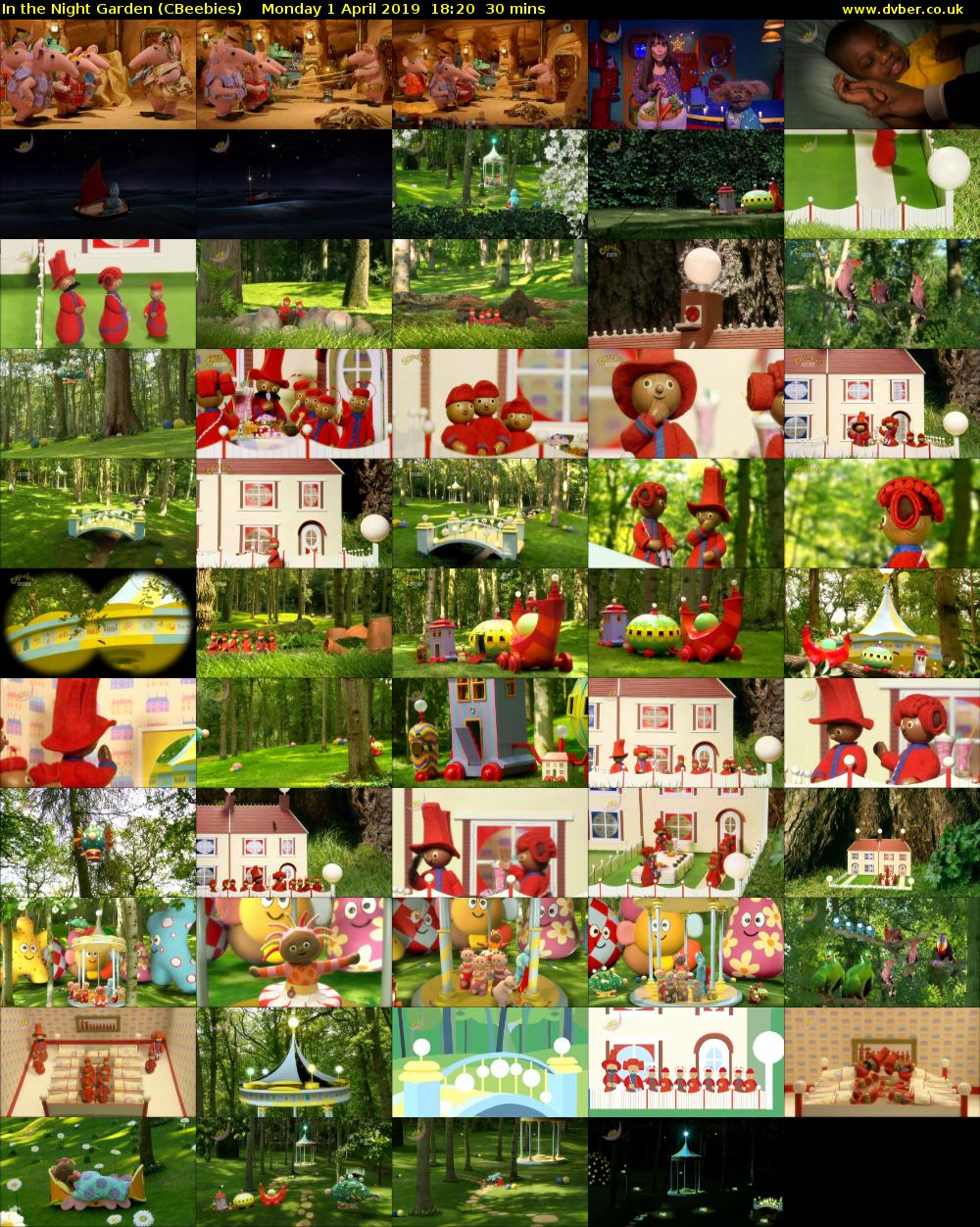 In the Night Garden (CBeebies) Monday 1 April 2019 18:20 - 18:50