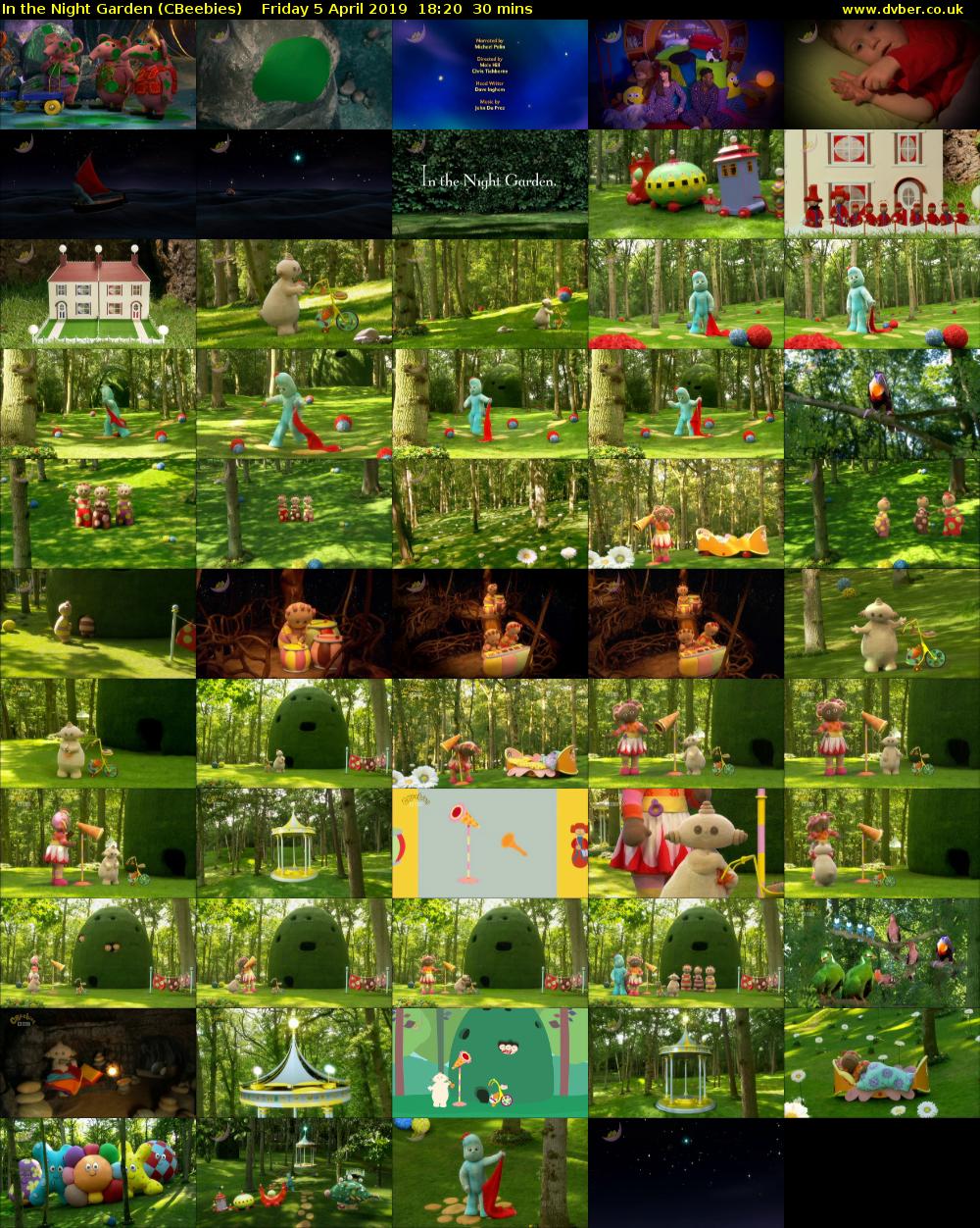 In the Night Garden (CBeebies) Friday 5 April 2019 18:20 - 18:50