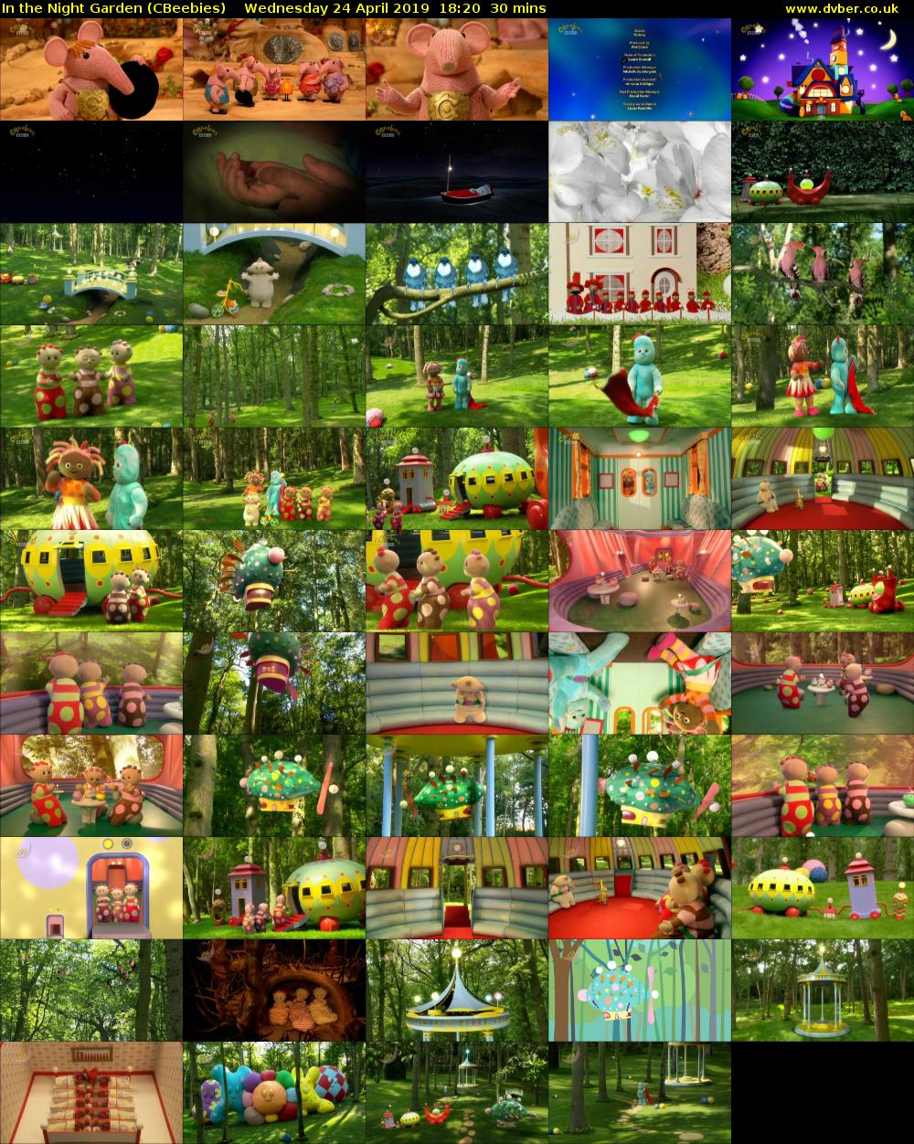 In the Night Garden (CBeebies) Wednesday 24 April 2019 18:20 - 18:50