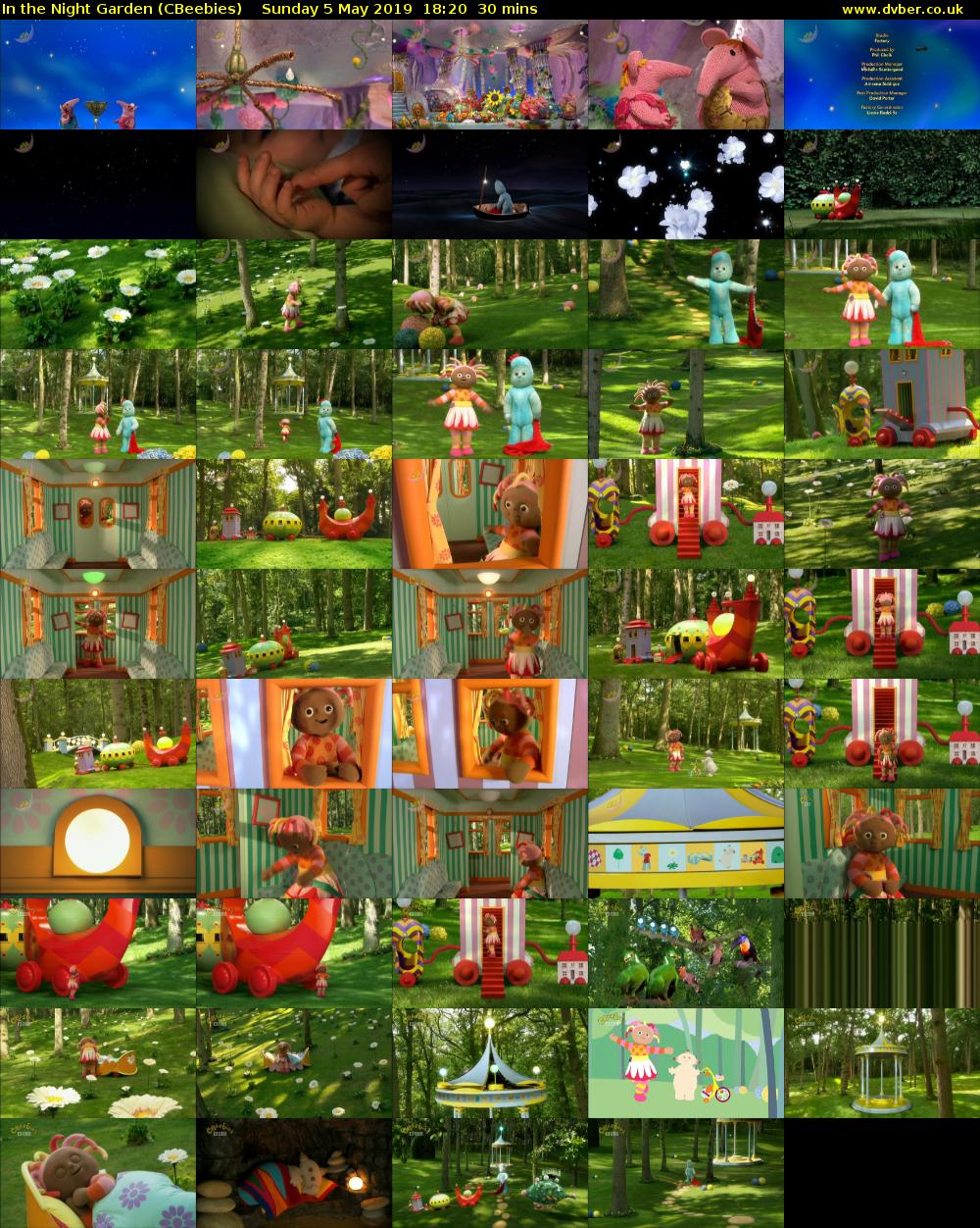 In the Night Garden (CBeebies) Sunday 5 May 2019 18:20 - 18:50