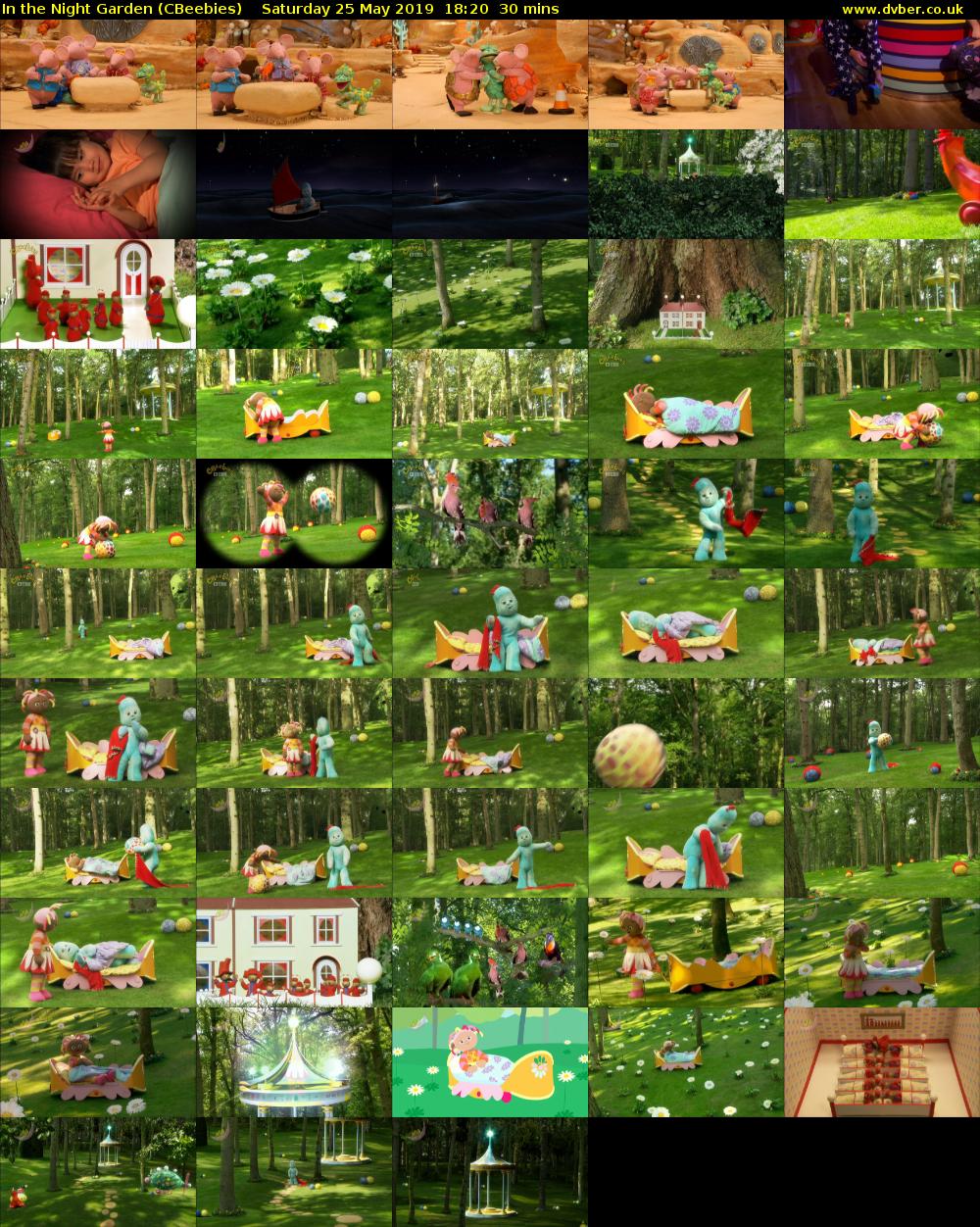 In the Night Garden (CBeebies) Saturday 25 May 2019 18:20 - 18:50