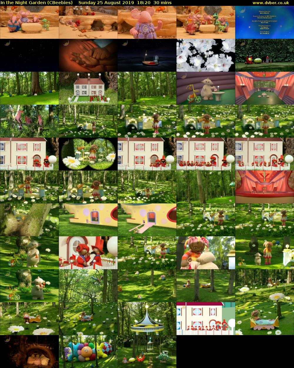 In the Night Garden (CBeebies) Sunday 25 August 2019 18:20 - 18:50