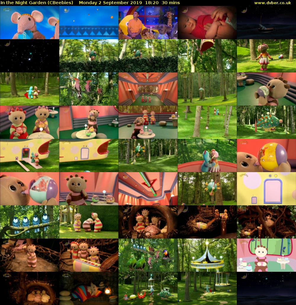 In the Night Garden (CBeebies) Monday 2 September 2019 18:20 - 18:50