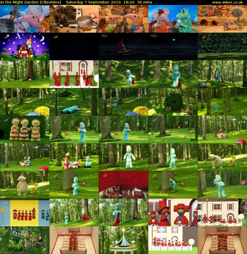 In the Night Garden (CBeebies) Saturday 7 September 2019 18:20 - 18:50