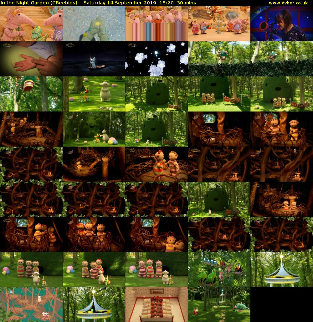 In the Night Garden (CBeebies) Saturday 14 September 2019 18:20 - 18:50