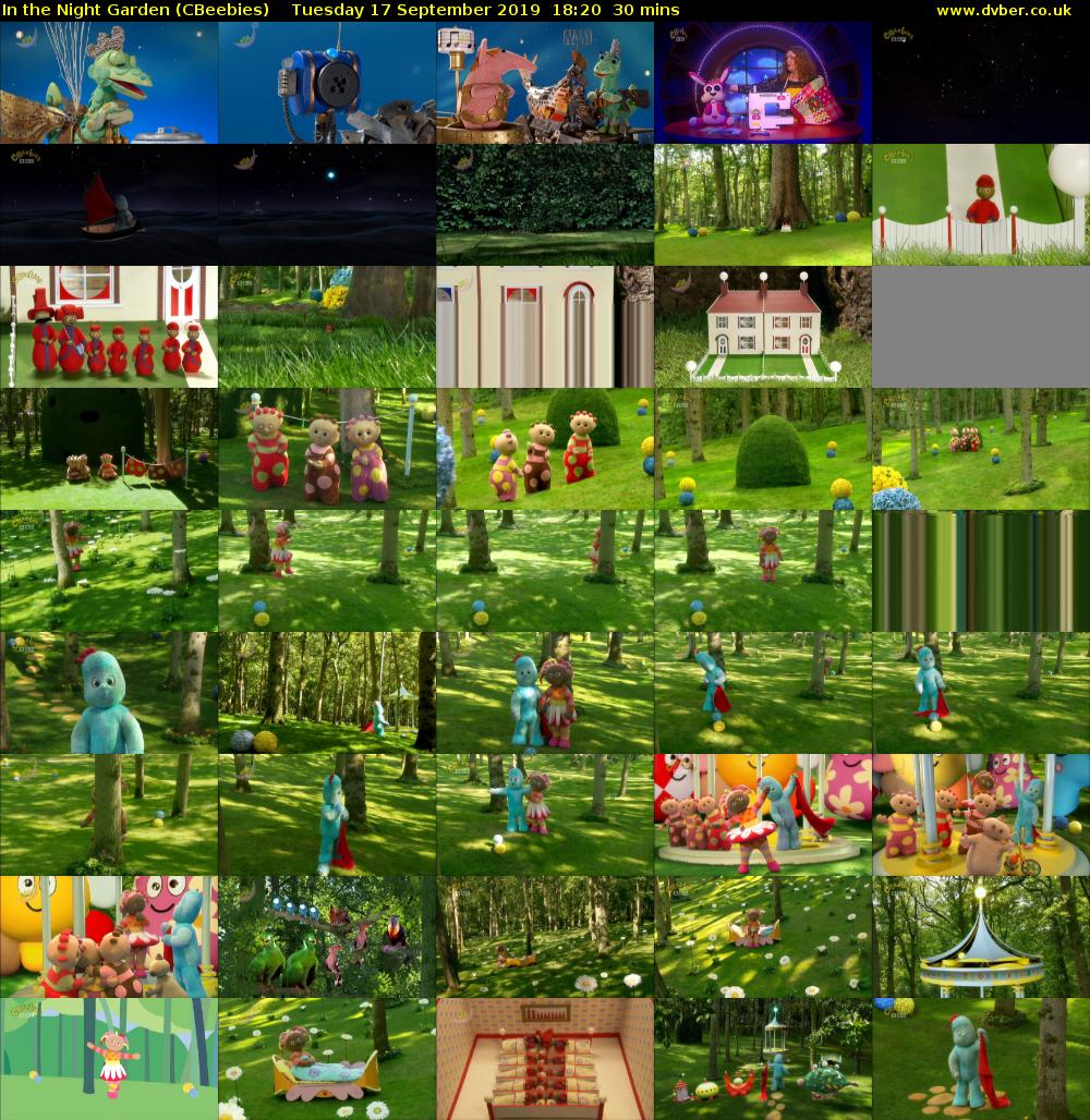 In the Night Garden (CBeebies) Tuesday 17 September 2019 18:20 - 18:50