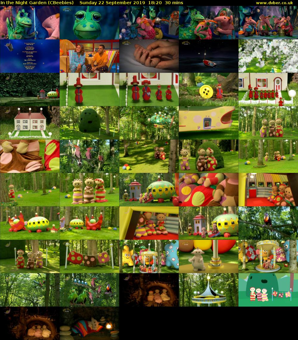 In the Night Garden (CBeebies) Sunday 22 September 2019 18:20 - 18:50