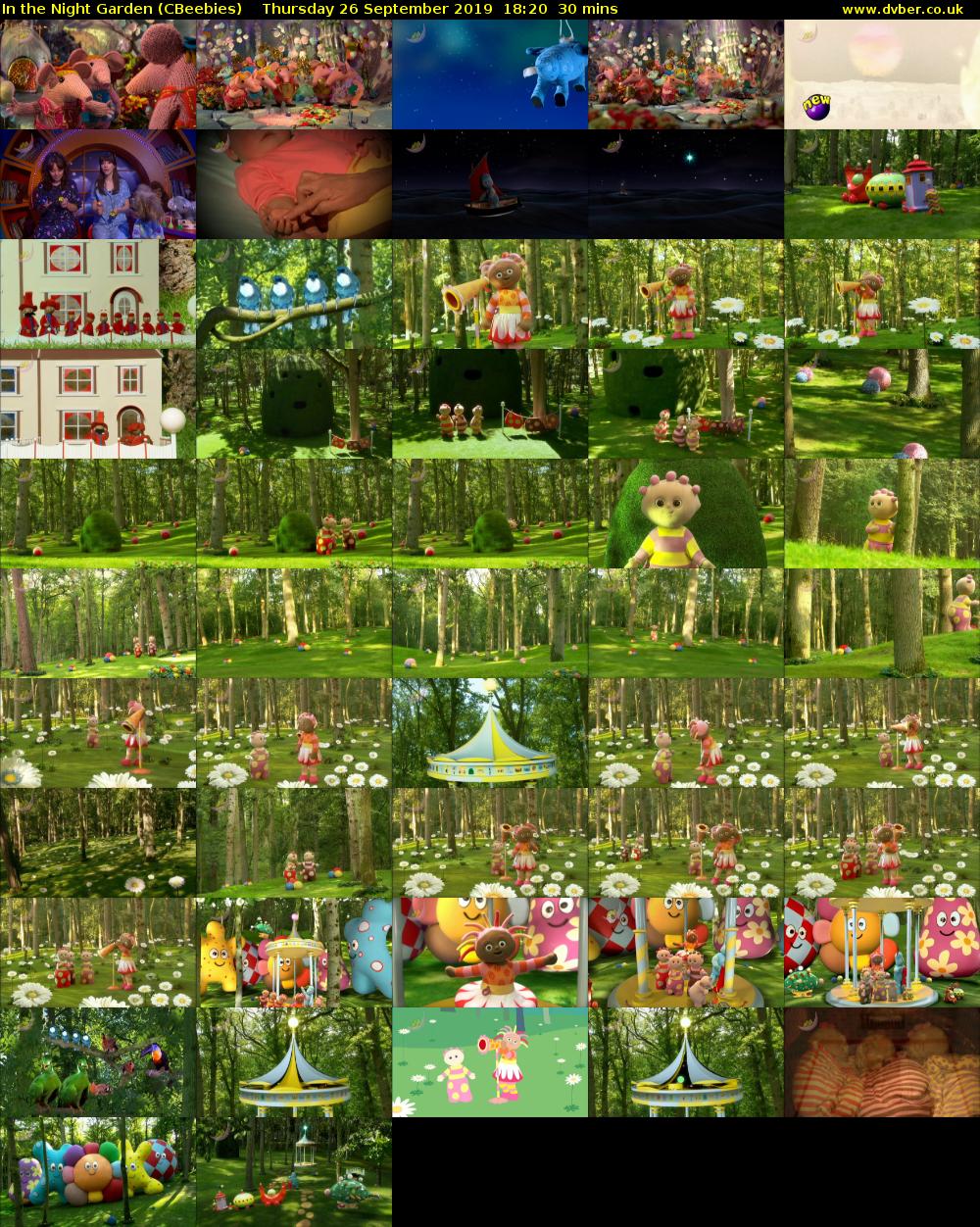 In the Night Garden (CBeebies) Thursday 26 September 2019 18:20 - 18:50