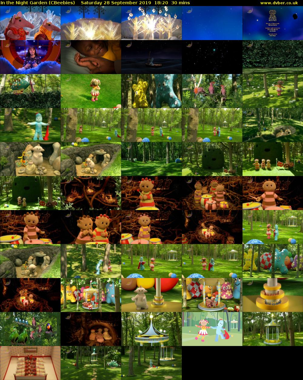 In the Night Garden (CBeebies) Saturday 28 September 2019 18:20 - 18:50