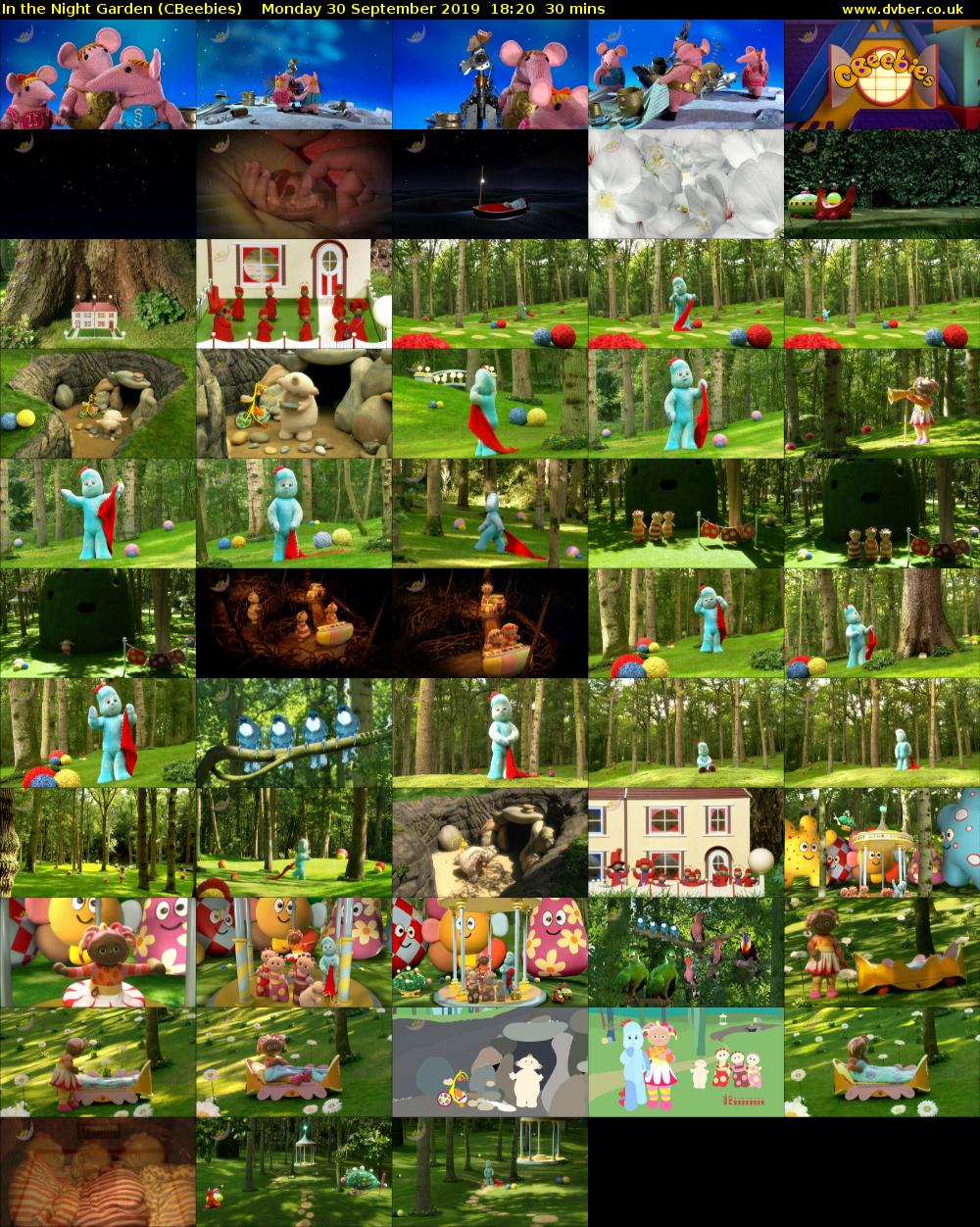 In the Night Garden (CBeebies) Monday 30 September 2019 18:20 - 18:50