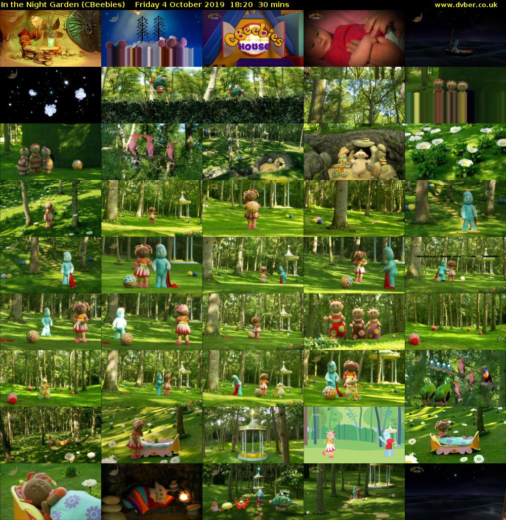 In the Night Garden (CBeebies) Friday 4 October 2019 18:20 - 18:50