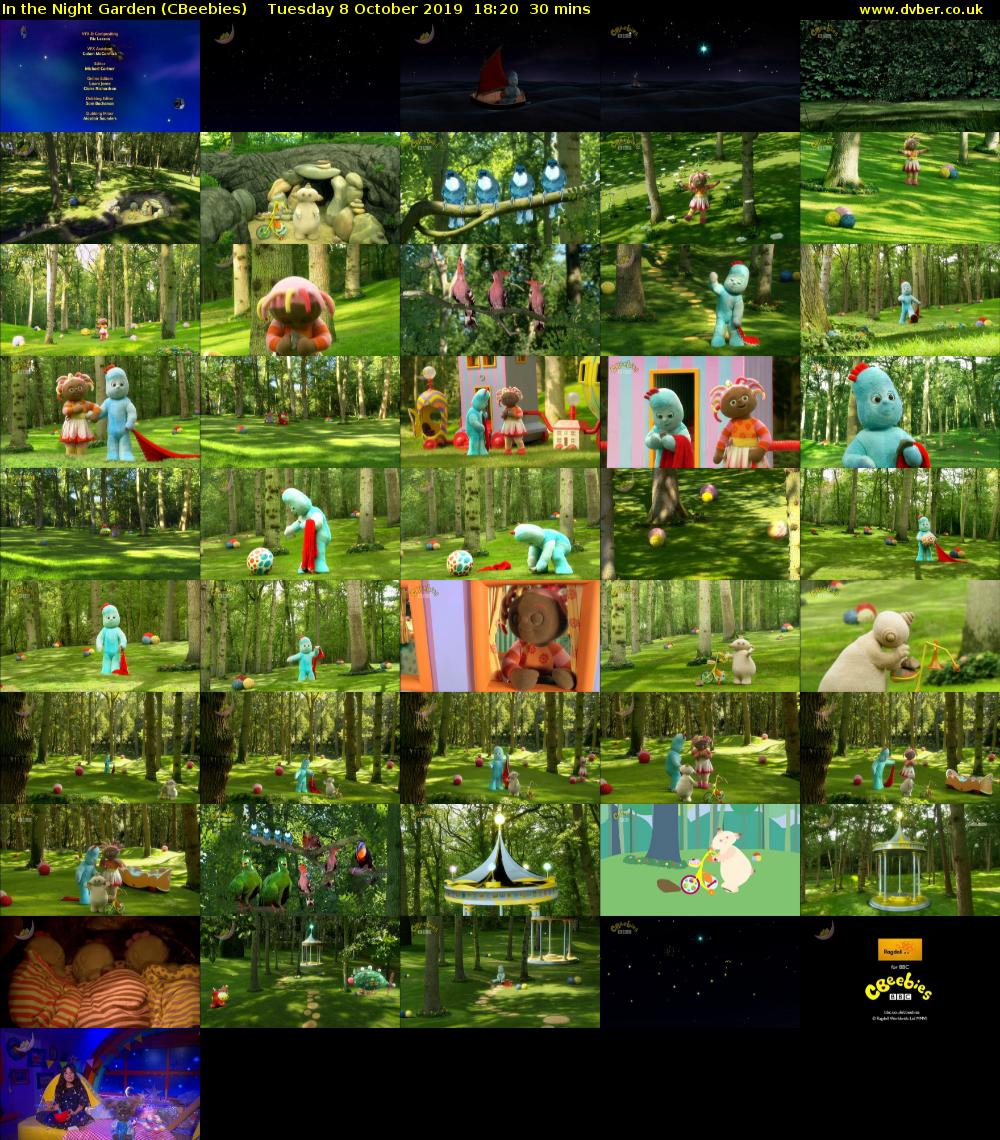 In the Night Garden (CBeebies) Tuesday 8 October 2019 18:20 - 18:50